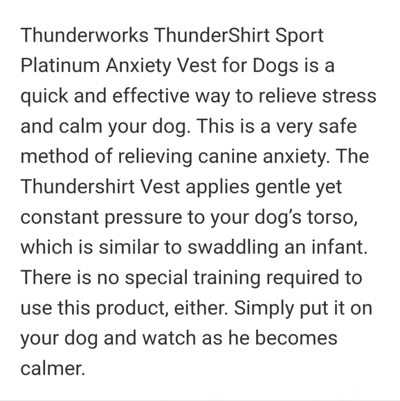 ThunderShirt Sport XXL for Dog Anxiety - Picture 10 of 11